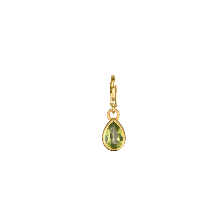 Pear Drop Charm in 18K Gold