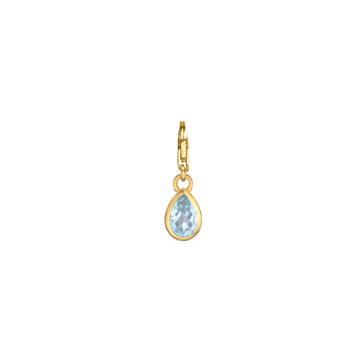 Pear Drop Charm in 18K Gold