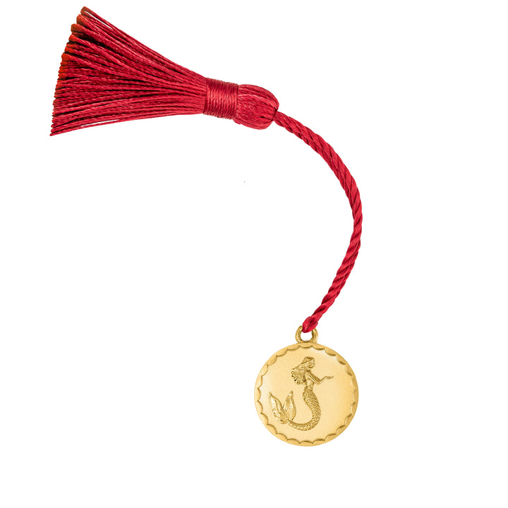 Mermaid Tassel Charm Gold