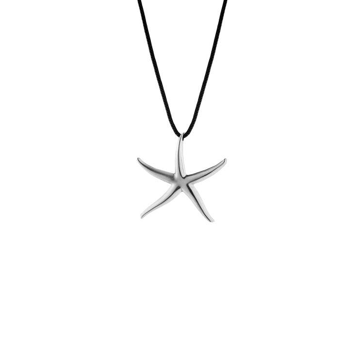 Sea Star necklace, silver