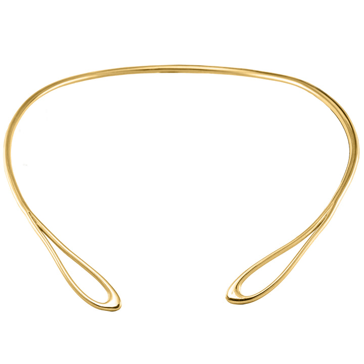 Aegean Necklace from the Eternal Waves Collection - Haniotis Hellas - Handmade in Gold 14K