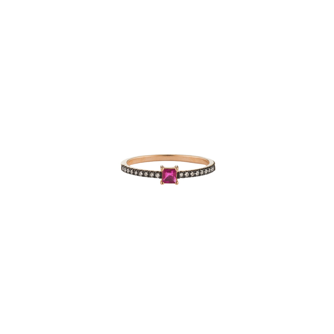 Ruby Ring in Rose Gold