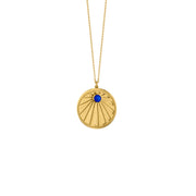 Lapis Sunset charm in Yellow Gold
