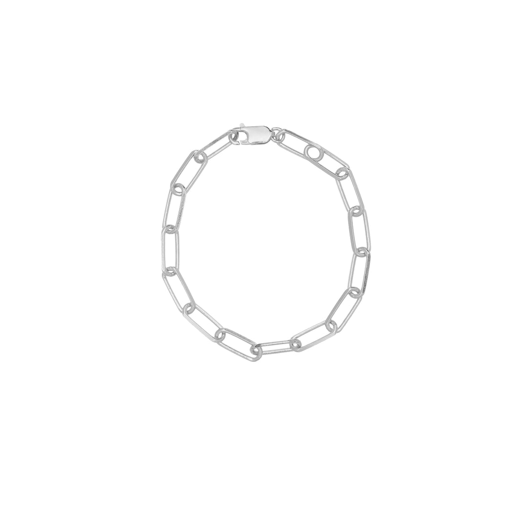 Paperclip Chain Bracelet in Sterling Silver