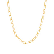 Paperclip chain in Yellow Gold