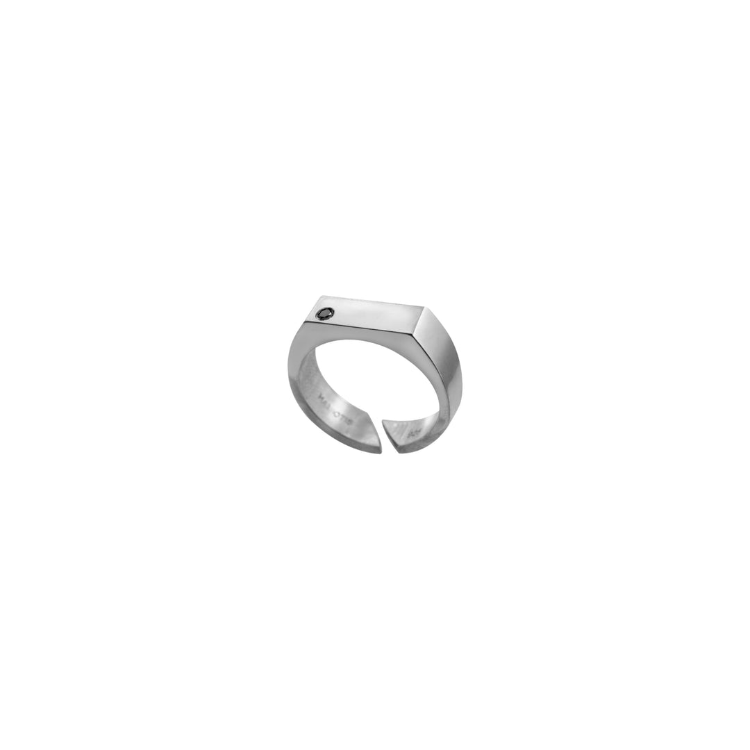 Dot mini ring in Sterling Silver