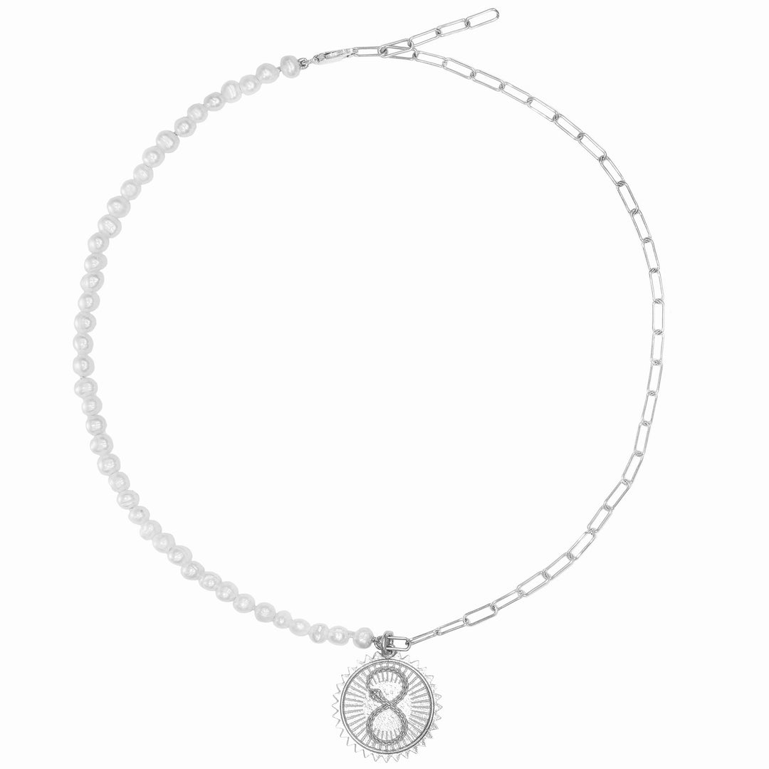 Ouroboros Charm in Sterling Silver